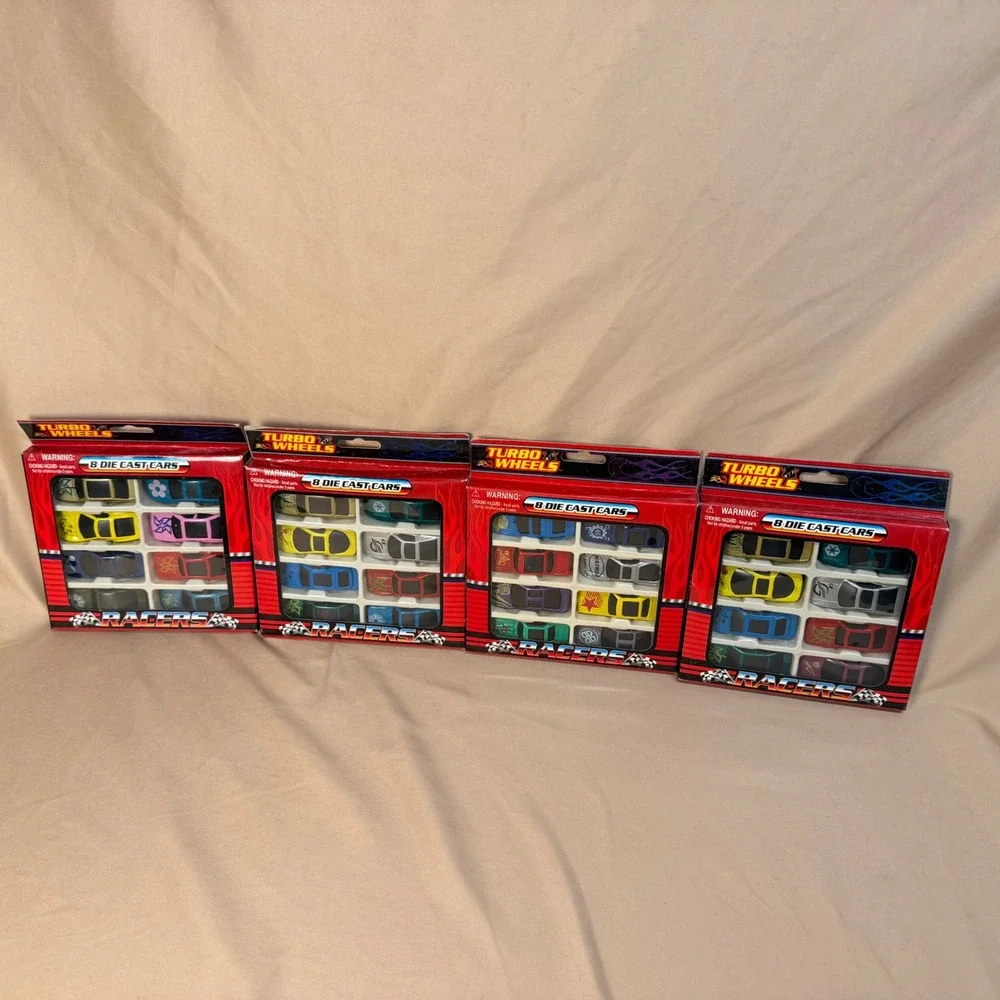 Vintage Turbo Wheels Racers Die Cast Cars 8 Pack 4 Lot Greenbrier International
